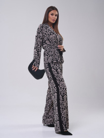 Повседневный костюм ISSA Plus модель 14805_коричневый Фото