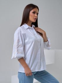 Рубашка ISSA Plus модель SA-547_белый Фото