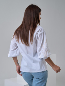 Рубашка повседневная ISSA Plus модель SA-547_белый Рубашка повседневная ISSA Plus модель SA-547_белый Фото