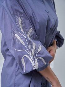 Сорочка повсякденна ISSA Plus модель SA-547_серый Сорочка повсякденна ISSA Plus модель SA-547_серый Фото