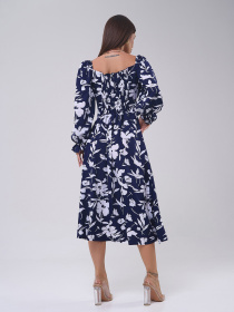 Платье миди ISSA Plus модель SA-559_темно_синий Фото