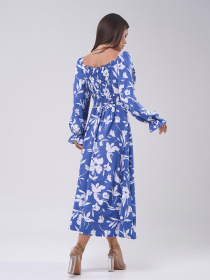 Сукня міді ISSA Plus модель SA-559_синий Фото