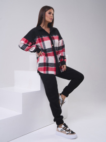 Повседневный костюм ISSA Plus модель SA-550_черный Повседневный костюм ISSA Plus модель SA-550_черный Фото