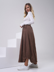 Спідниця максі ISSA Plus модель 14815_коричневый Фото