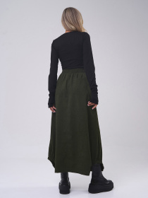Юбка макси ISSA Plus модель 14815_хаки Фото