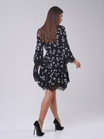 Платье мини ISSA Plus модель SA-562_черный Фото