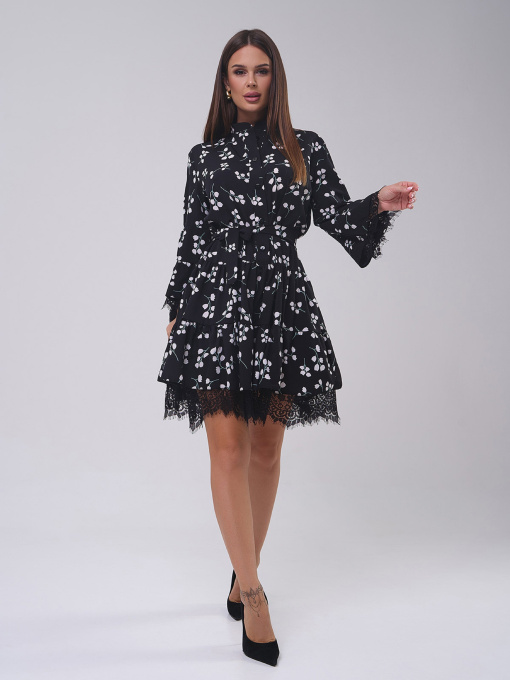 Сукня міні ISSA Plus модель SA-562_черный Фото