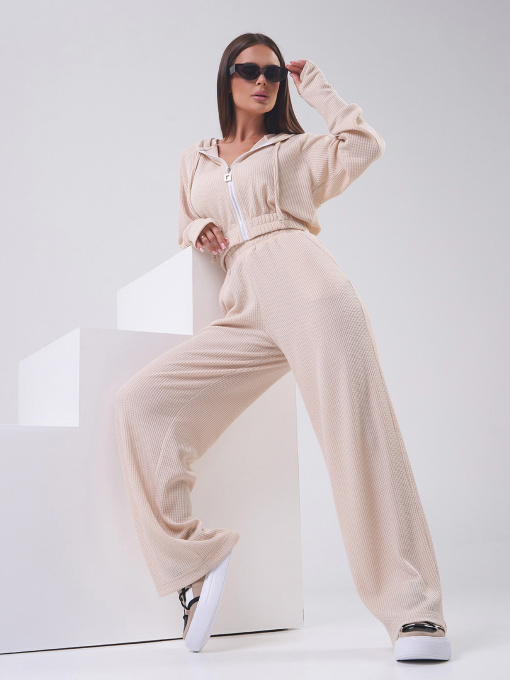 Повседневный костюм ISSA Plus модель SA-552_бежевый Фото