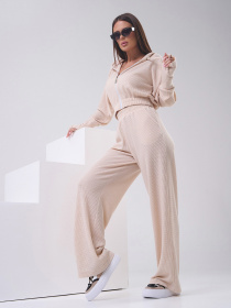 Повседневный костюм ISSA Plus модель SA-552_бежевый Повседневный костюм ISSA Plus модель SA-552_бежевый Фото