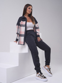 Повсякденний костюм ISSA Plus модель SA-550_темно_серый Повсякденний костюм ISSA Plus модель SA-550_темно_серый Фото