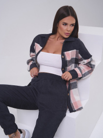 Повсякденний костюм ISSA Plus модель SA-550_темно_серый Повсякденний костюм ISSA Plus модель SA-550_темно_серый Фото