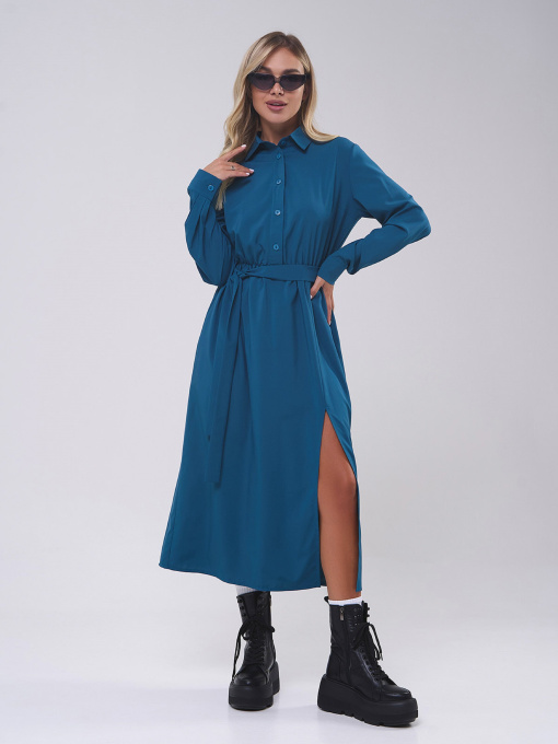 Платье миди ISSA Plus модель SA-555_зеленый Фото