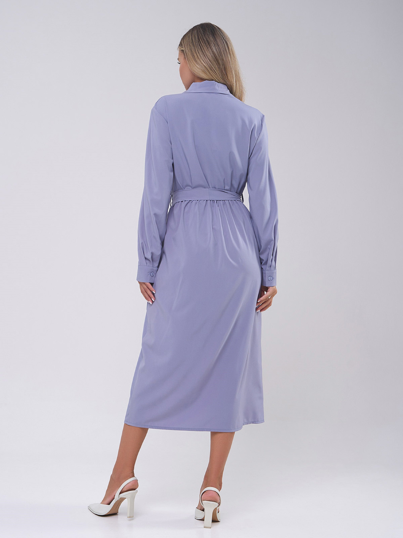 Сукня міді ISSA Plus модель SA-555_серый Сукня міді ISSA Plus модель SA-555_серый Фото