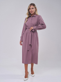 Платье миди ISSA Plus модель SA-555_коричневый Фото