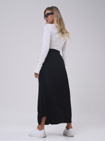 Юбка макси ISSA Plus модель 14815_черный Юбка макси ISSA Plus модель 14815_черный Фото