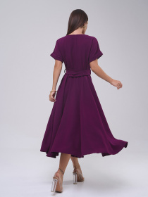 Сукня міді ISSA Plus модель 14529_фиолетовый Фото