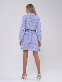 Платье мини ISSA Plus модель 14789_голубой Фото