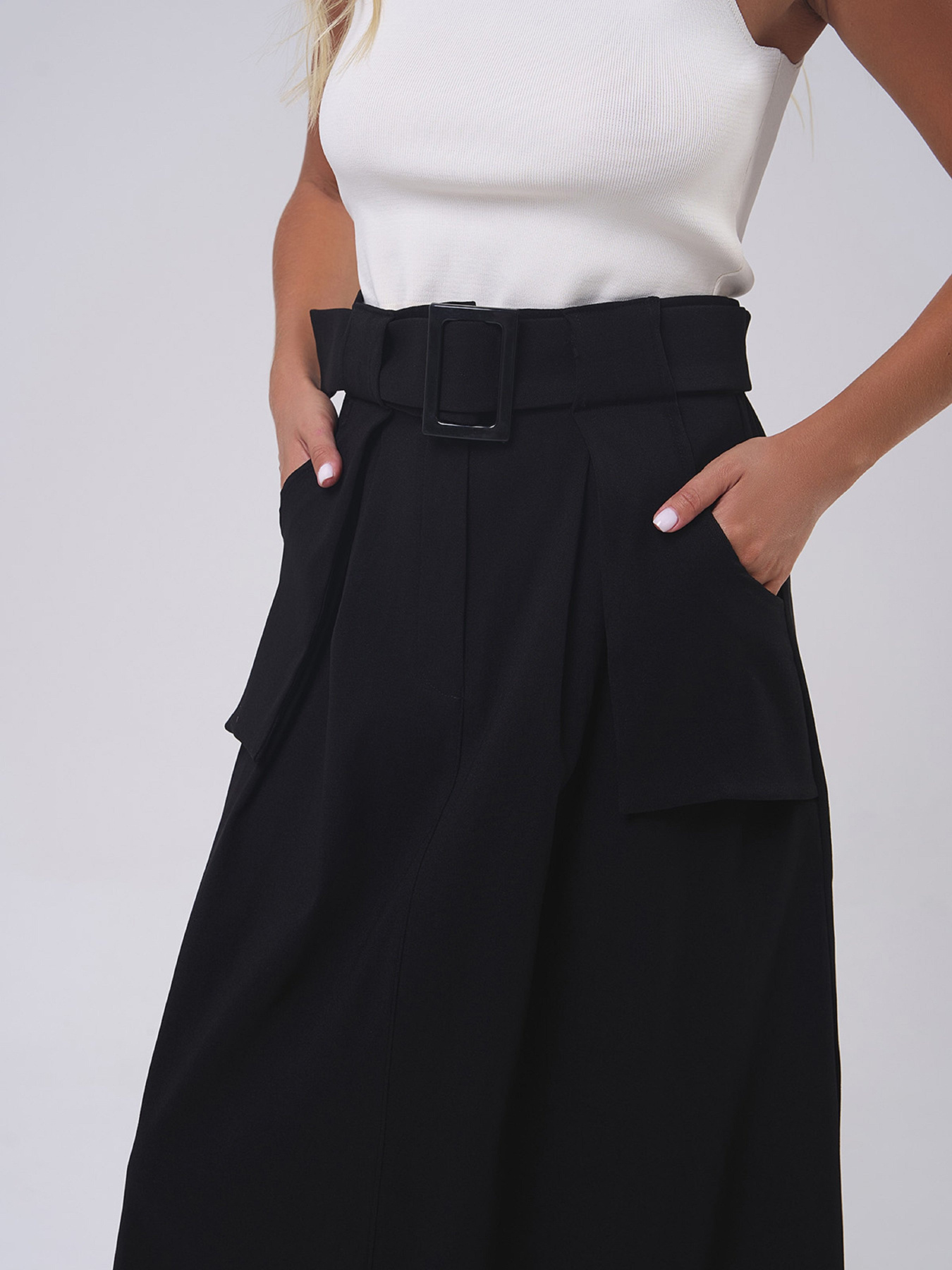 Спідниця максі ISSA Plus модель 14808_черный Фото