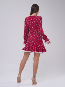 Платье мини ISSA Plus модель 14810_красный Фото