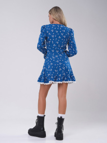 Платье мини ISSA Plus модель 14810_синий Фото