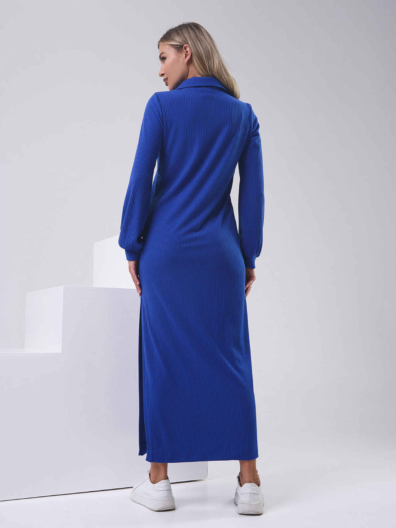 Платье макси ISSA Plus модель 14814_электрик Фото