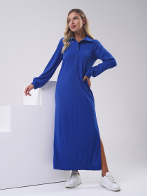 Платье макси ISSA Plus модель 14814_электрик Фото