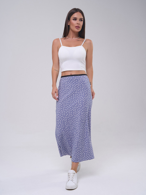 Юбка миди ISSA Plus модель 14816_серый Фото