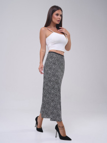 Юбка миди ISSA Plus модель 14817_черный Фото