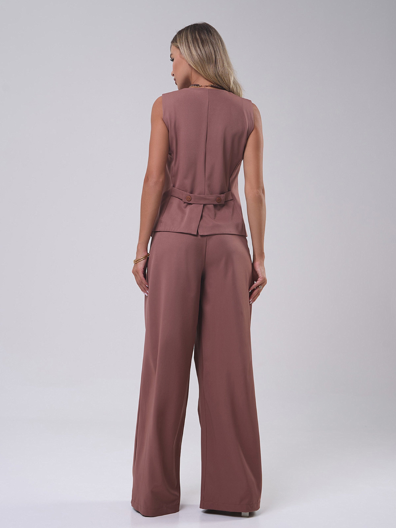 Костюм ISSA Plus модель 14818_коричневый Фото