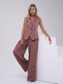 Повсякденний костюм ISSA Plus модель 14818_коричневый Фото