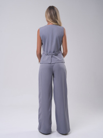 Повседневный костюм ISSA Plus модель 14818_серый Фото