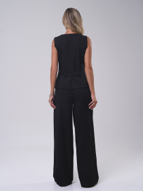 Повседневный костюм ISSA Plus модель 14818_черный Фото