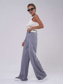 Брюки палаццо ISSA Plus модель 14819_серый Фото