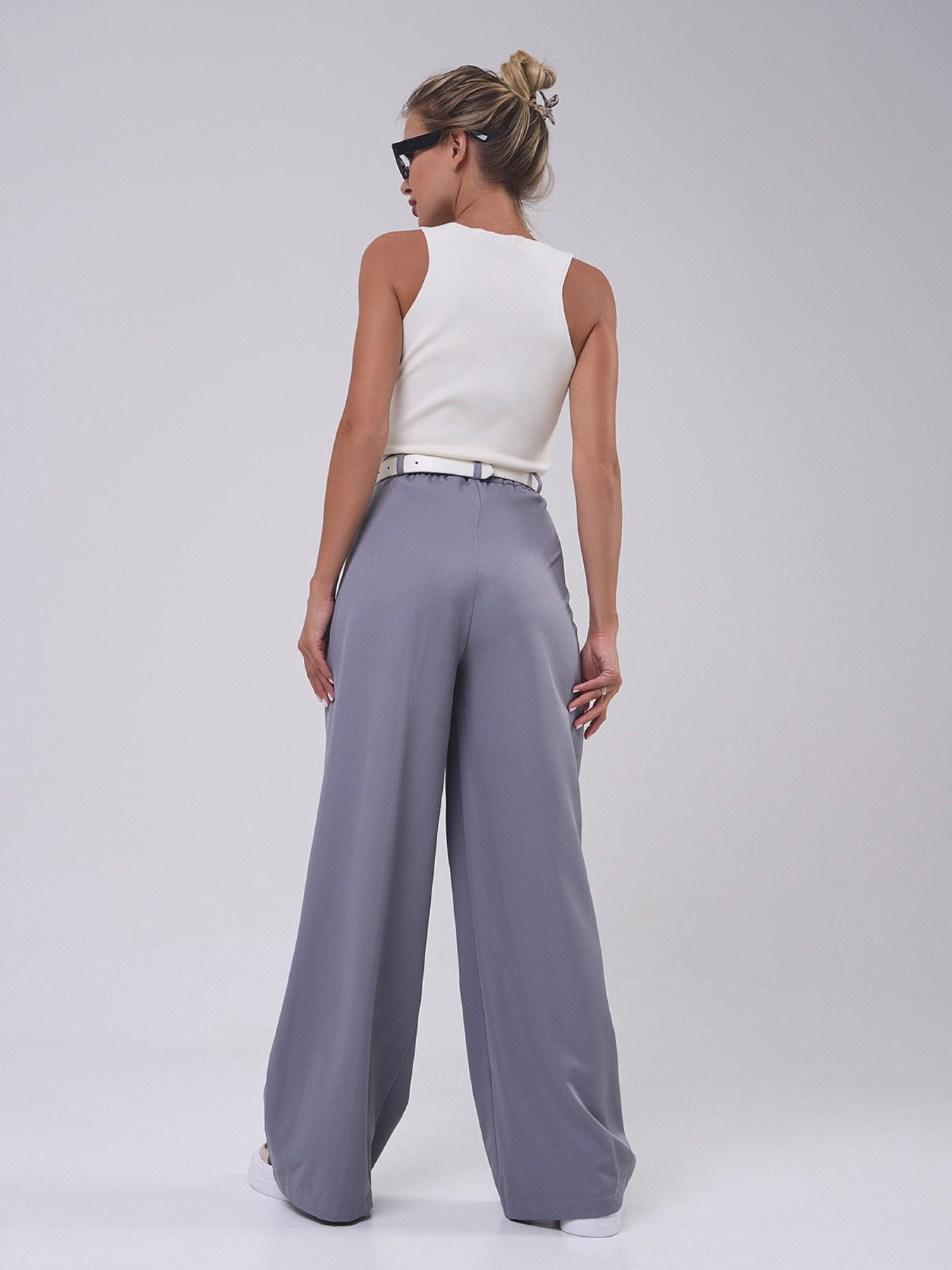 Палаццо ISSA Plus модель 14819_серый Палаццо ISSA Plus модель 14819_серый Фото