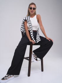 Брюки палаццо ISSA Plus модель 14819_черный Фото