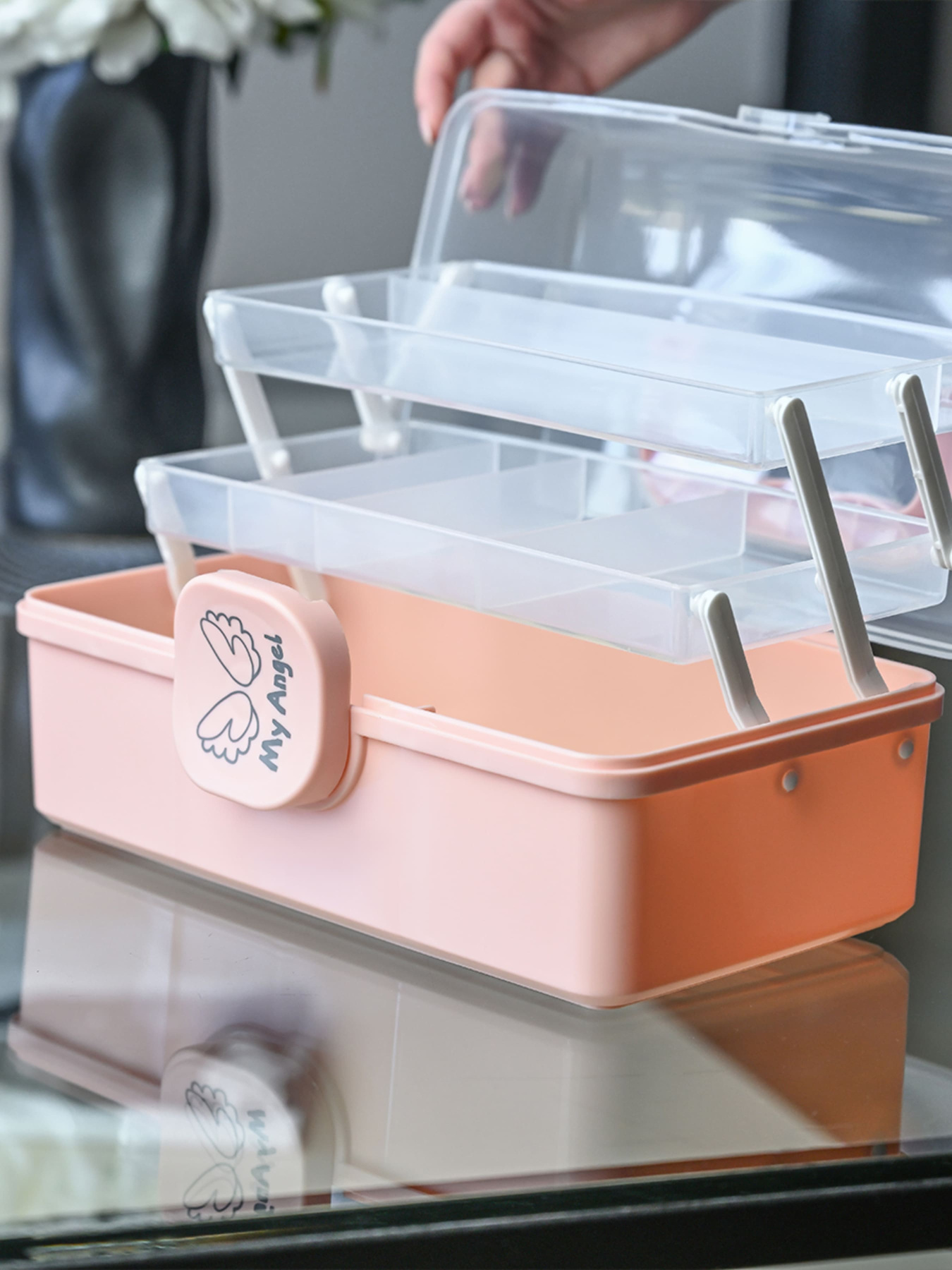 Органайзер для мелочей розовый MBM MY HOME модель PC-16 S PINK Фото