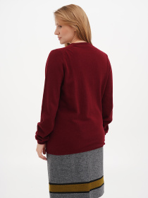 Джемпер Sassofono модель A271-SF-1401_бордовый Фото