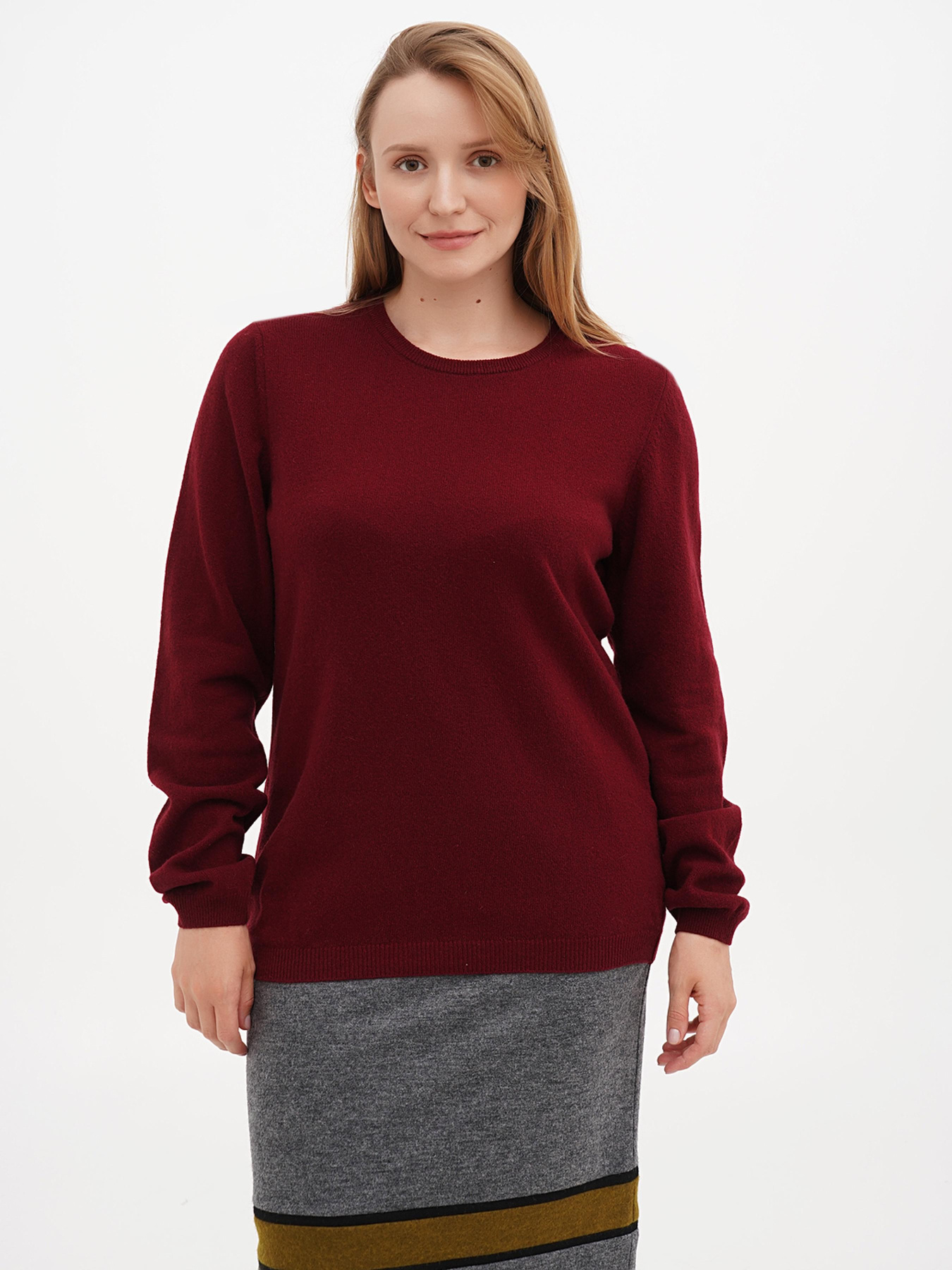 Джемпер Sassofono модель A271-SF-1401_бордовый Фото