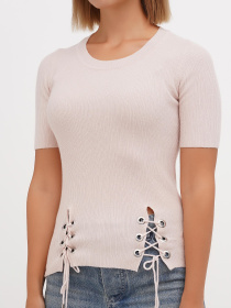 Футболка Sassofono модель A271-SF-1432_пудра Фото