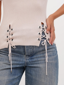 Футболка Sassofono модель A271-SF-1432_пудра Фото