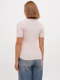 Футболка Sassofono модель A271-SF-1432_пудра Фото