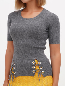 Футболка Sassofono модель A271-SF-1432_серый Фото