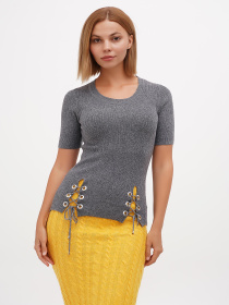 Футболка Sassofono модель A271-SF-1432_серый Фото