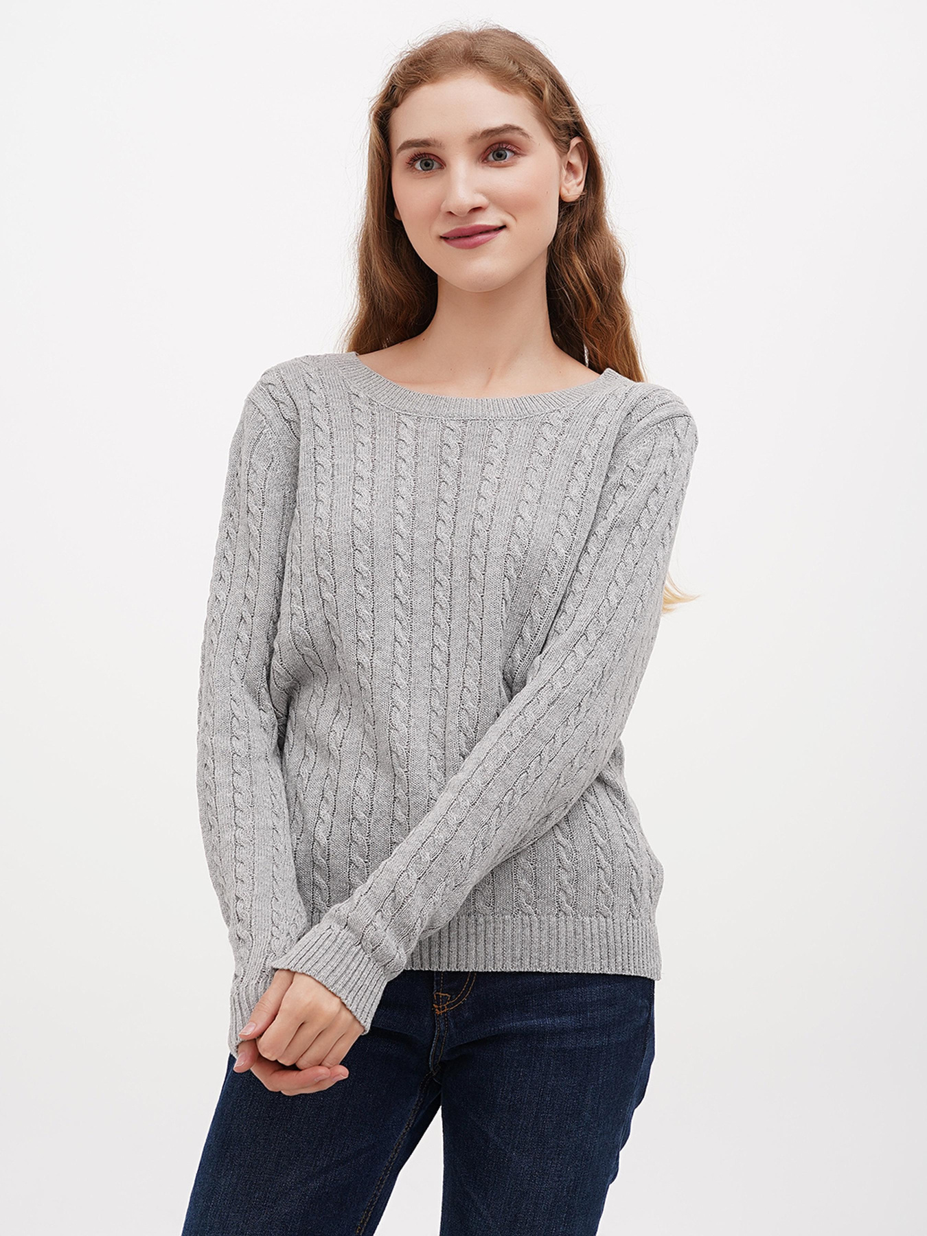 Джемпер Sassofono модель A271-SF-1443_серый Фото