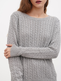 Джемпер Sassofono модель A271-SF-1443_серый Фото