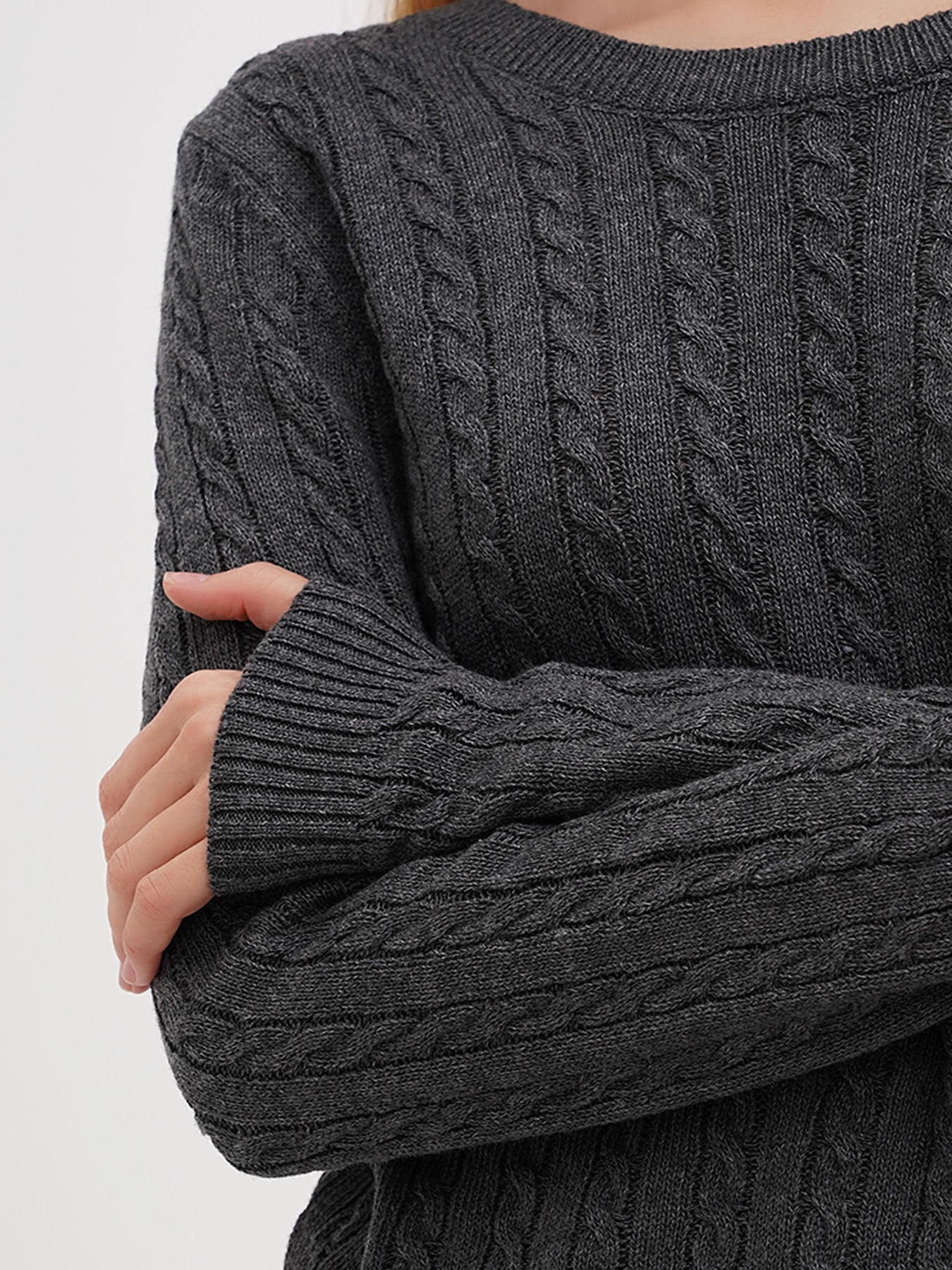 Джемпер Sassofono модель A271-SF-1443_тёмно_серый Фото