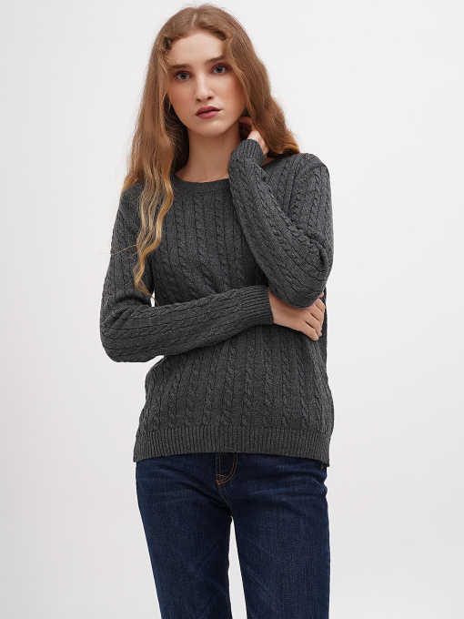 Джемпер Sassofono модель A271-SF-1443_тёмно_серый Фото