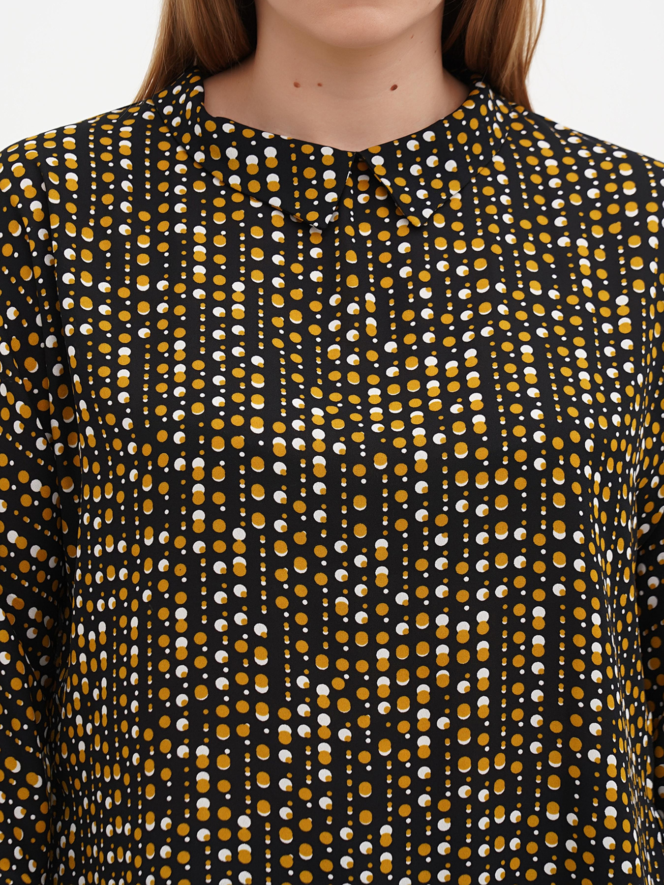 Блуза Sassofono модель A271-SF-1450_черно_желтый Фото