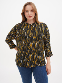Блуза Sassofono модель A271-SF-1450_черно_желтый Фото