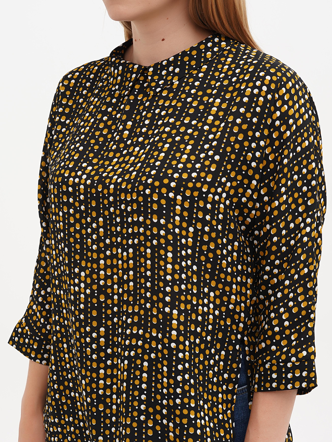 Блуза Sassofono модель A271-SF-1450_черно_желтый Фото